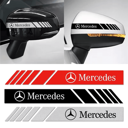 Mercedes tükör matrica - ezüst
