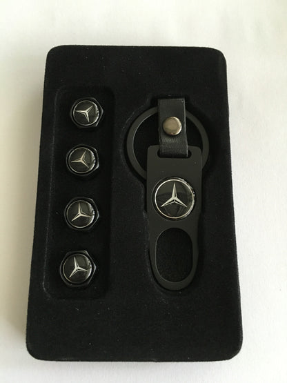 Mercedes -hez szelepsapka szett - kulcstartóval