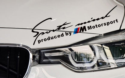 Produced by M Motorsport matrica - fekete