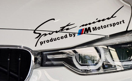 Produced by M Motorsport matrica - fekete