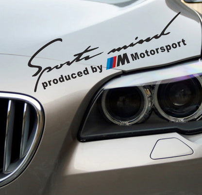 Produced by M Motorsport matrica - fekete
