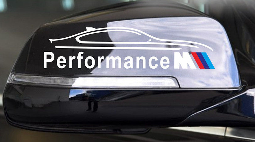 M Performance tükör matrica - fehér