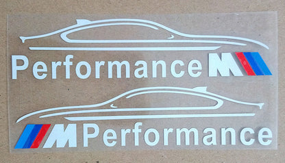 M Performance tükör matrica - fehér