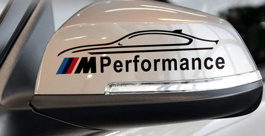 M Performance tükör matrica - fekete