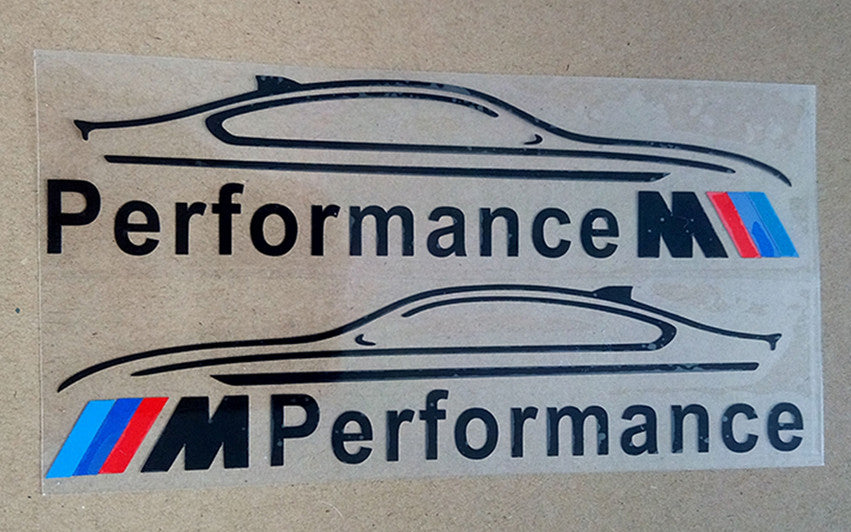 M Performance tükör matrica - fekete