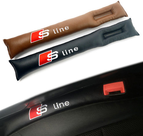 Ülés rés kitöltő bőr Audi -hoz - fekete